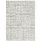 10' X 13' White And Grey Abstract Power Loom Stain Resistant Area Rug