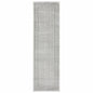 2' X 8' White And Grey Oriental Power Loom Stain Resistant Runner Rug
