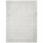 7' X 10' White And Gray Oriental Distressed Area Rug