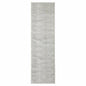 2' X 8' Grey And White Geometric Power Loom Stain Resistant Runner Rug