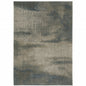 3' X 5' Gray Abstract Power Loom Area Rug