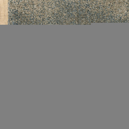 5' X 8' Beige And Blue Abstract Distressed Area Rug