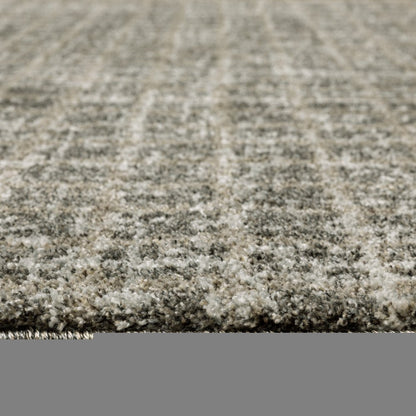 10' X 13' Gray Geometric Power Loom Area Rug