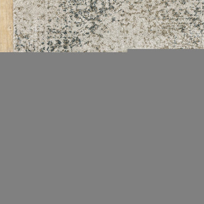 7' X 10' Gray Oriental Power Loom Area Rug