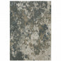 3' X 5' Tan and Gray Abstract Power Loom Area Rug