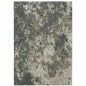 5' X 8' Tan and Gray Abstract Power Loom Area Rug