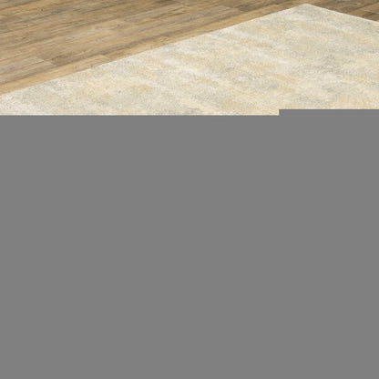 6' X 9' Grey Ivory Beige And Taupe Abstract Power Loom Stain Resistant Area Rug