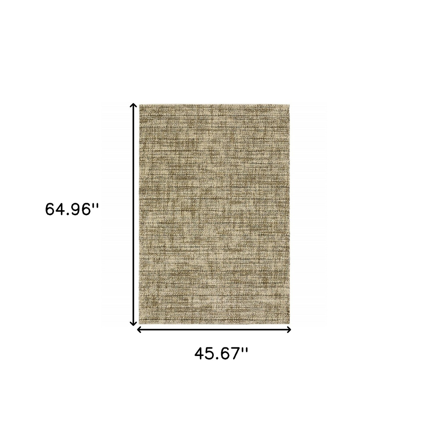 3' X 5' Beige Brown Tan And Blue Green Abstract Power Loom Stain Resistant Area Rug