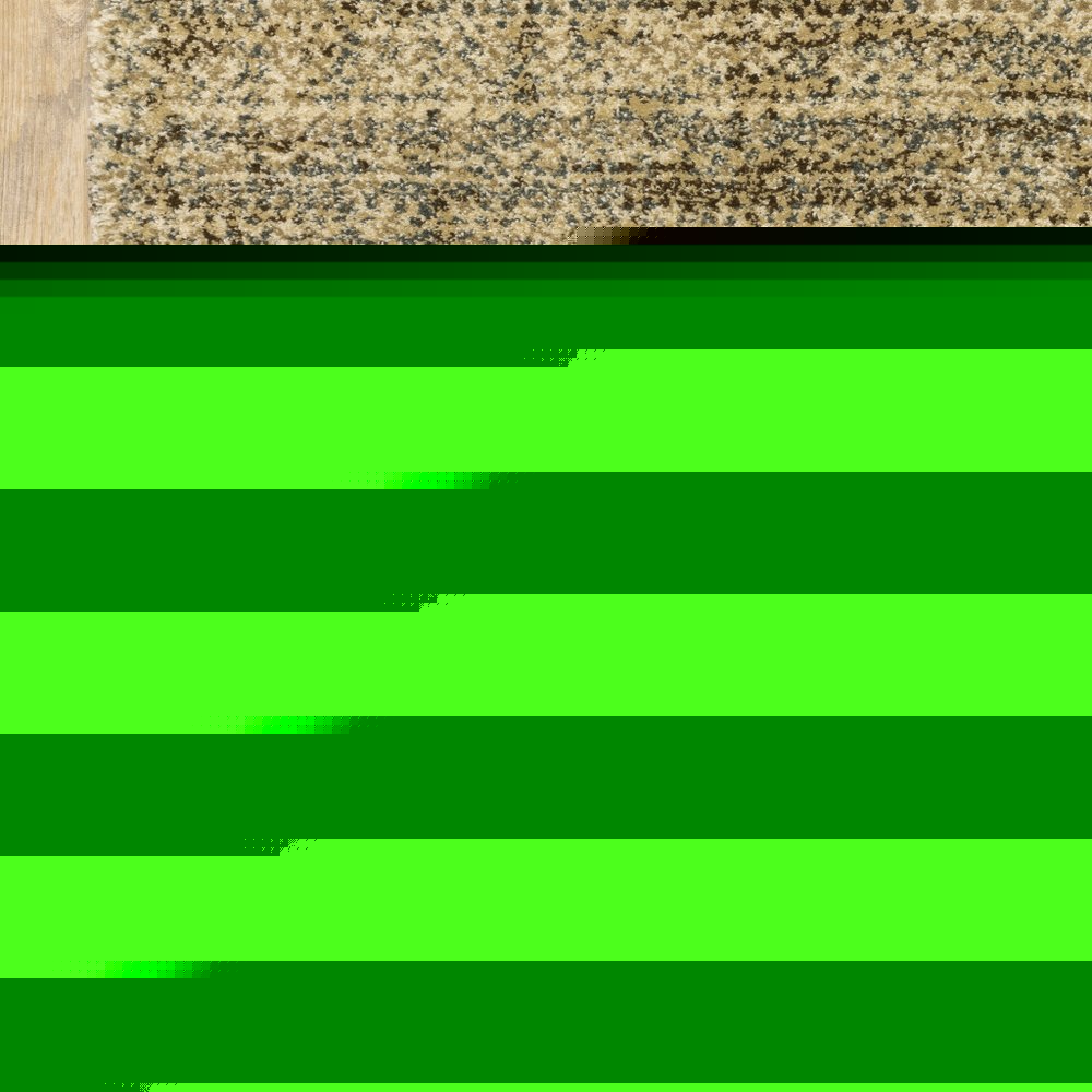 10' X 13' Beige Brown Tan And Blue Green Abstract Power Loom Stain Resistant Area Rug