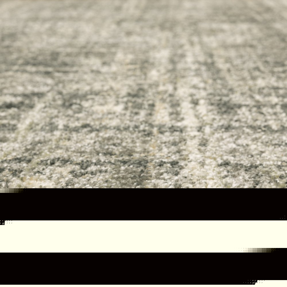 10' X 13' Charcoal Grey Beige And Tan Abstract Power Loom Stain Resistant Area Rug