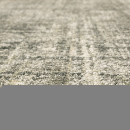 10' X 13' Charcoal Grey Beige And Tan Abstract Power Loom Stain Resistant Area Rug