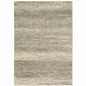 8' X 11' Grey Beige And Tan Abstract Power Loom Stain Resistant Area Rug