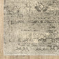 10' X 13' Grey Ivory Beige And Taupe Oriental Power Loom Stain Resistant Area Rug