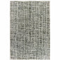 7' X 10' Gray And Ivory Abstract Area Rug