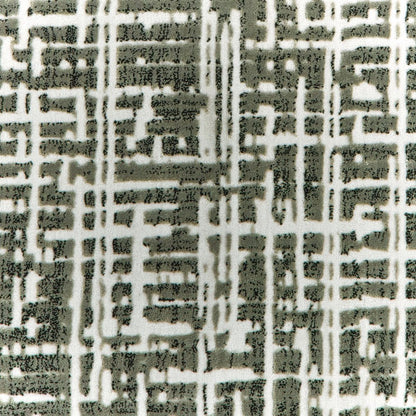 8' X 11' Gray And Ivory Abstract Area Rug