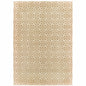 4' X 6' Gold And Ivory Geometric Area Rug