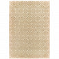 8' X 11' Gold And Ivory Geometric Area Rug