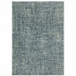 7' X 9' Blue And Beige Abstract Area Rug