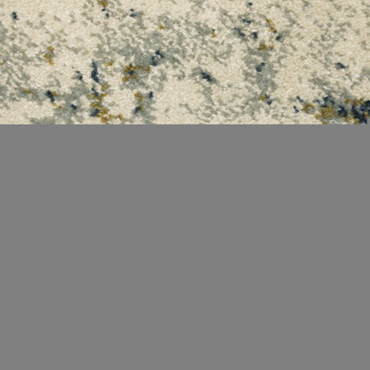 7' X 9' Beige And Ivory Abstract Area Rug