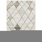 5' X 8' Beige Grey Tan And Brown Geometric Power Loom Stain Resistant Area Rug