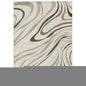 3' X 5' Beige Grey Brown Sage Pale Blue Tan And Charcoal Abstract Power Loom Stain Resistant Area Rug