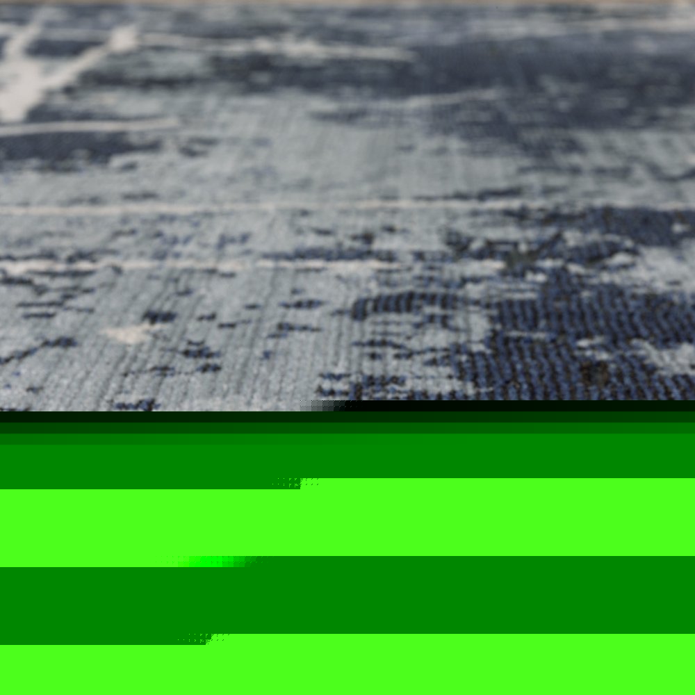10' X 13' Blue Grey And Beige Abstract Power Loom Stain Resistant Area Rug