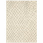 10' X 13' Ivory And Grey Geometric Power Loom Stain Resistant Area Rug