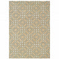 10' X 13' Sand And Ivory Geometric Power Loom Stain Resistant Area Rug