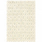 2' X 3' Sand Ash Grey And Ivory Geometric Power Loom Stain Resistant Area Rug