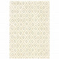 5' X 7' Sand Ash Grey And Ivory Geometric Power Loom Stain Resistant Area Rug