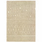 7' X 9' Sand Geometric Shag Area Rug