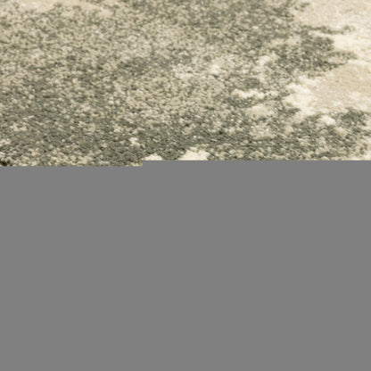 10' X 13' Beige And Grey Abstract Power Loom Stain Resistant Area Rug