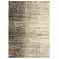 5' X 7' Beige And Grey Abstract Power Loom Stain Resistant Area Rug