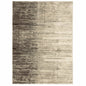 7' X 9' Beige And Ivory Abstract Shag Area Rug