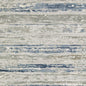 2' X 8' Grey Blue Light Blue Ivory And Brown Abstract Power Loom Stain Resistant Runner Rug