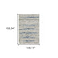 10' X 13' Blue Ivory Grey Light Blue And Brown Abstract Power Loom Stain Resistant Area Rug