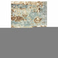 8' X 10' Blue And Brown Abstract Hand Loomed Stain Resistant Area Rug