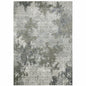 7' X 10' Beige And Gray Abstract Distressed Area Rug