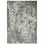 5' X 8' Gray And Ivory Oriental Distressed Area Rug
