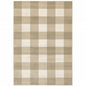 8' X 10' Beige And Ivory Geometric Power Loom Stain Resistant Area Rug