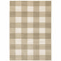 8' X 10' Beige And Ivory Geometric Power Loom Stain Resistant Area Rug