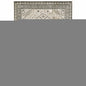 5' X 7' Ivory Grey Black And Ivory Oriental Power Loom Stain Resistant Area Rug