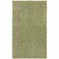 3' X 5' Olive Green Shag Tufted Handmade Stain Resistant Area Rug