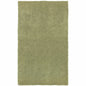6' X 9' Olive Green Shag Tufted Handmade Stain Resistant Area Rug