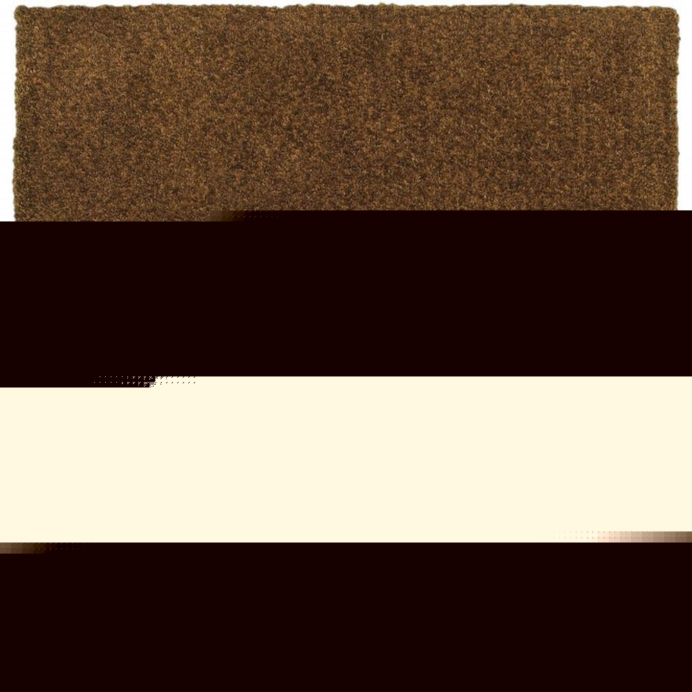 6' X 9' Brown Shag Tufted Handmade Stain Resistant Area Rug