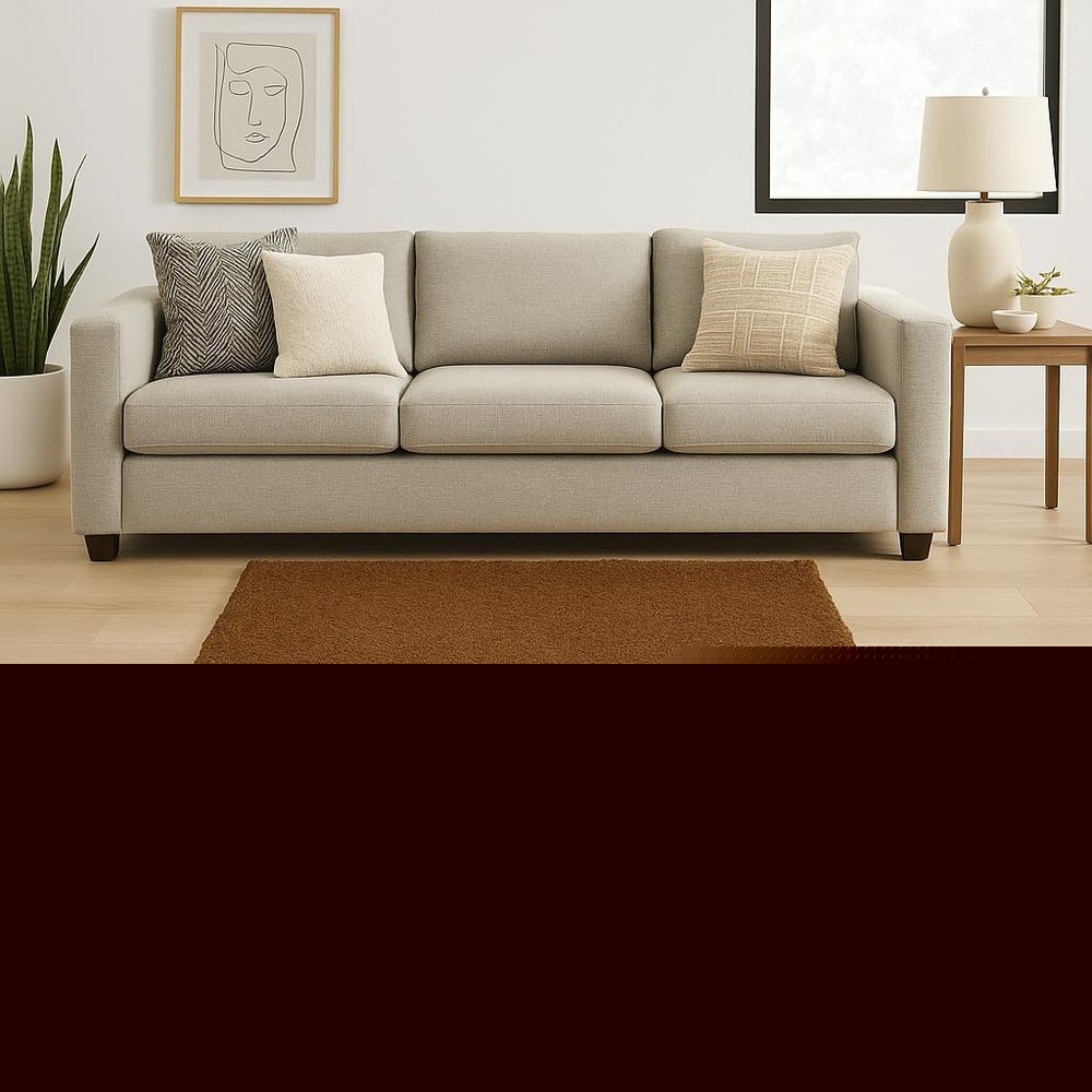 6' X 9' Brown Shag Tufted Handmade Stain Resistant Area Rug