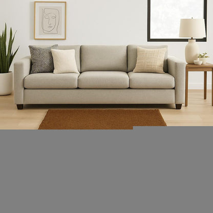 6' X 9' Brown Shag Tufted Handmade Stain Resistant Area Rug