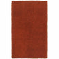 3' X 5' Rust Red Shag Tufted Handmade Stain Resistant Area Rug