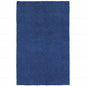 3' X 5' Deep Blue Shag Tufted Handmade Stain Resistant Area Rug