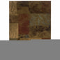 2' X 3' Green And Red Geometric Power Loom Stain Resistant Area Rug
